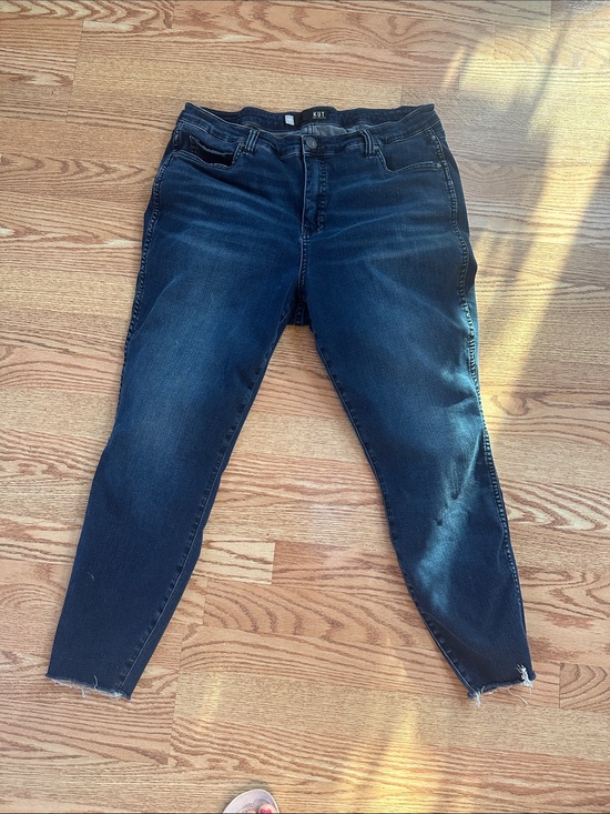 Kut from the Kloth Denim - Kut from the Kloth Dark Blue Cropped Skinny Jeans
